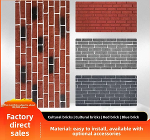 Pegatina de Ladrillo Cultural de PU, Simulación de Revestimiento para Paredes de Restaurantes, Uso Comercial - Product Image 2