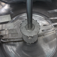 Cuve mélangeuse agitateur pour usine de fabrication chimique, pour machine à fabriquer la mastic liquide, cuve de mélange haute viscosité avec grattoir