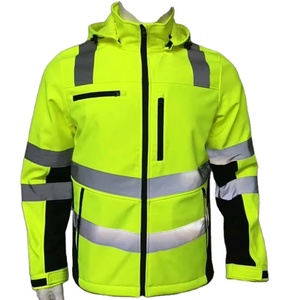 <strong>High</strong> <strong>Visibility</strong> Waterproof <strong>Softshell</strong> Safety <strong>Jacket</strong> Hi Vis Casual Clothing Reflective Material FOB Bangladesh Security <strong>Jacket</strong> - Product Image 1