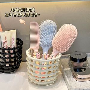 ถังเก็บของสีขาวสำหรับห้องน้ำ ยาสีฟัน แปรงสีฟัน ที่ใส่แปรงแต่งหน้า ที่เก็บของจิปาถะ ที่ใส่ปากกา - Product Image 1