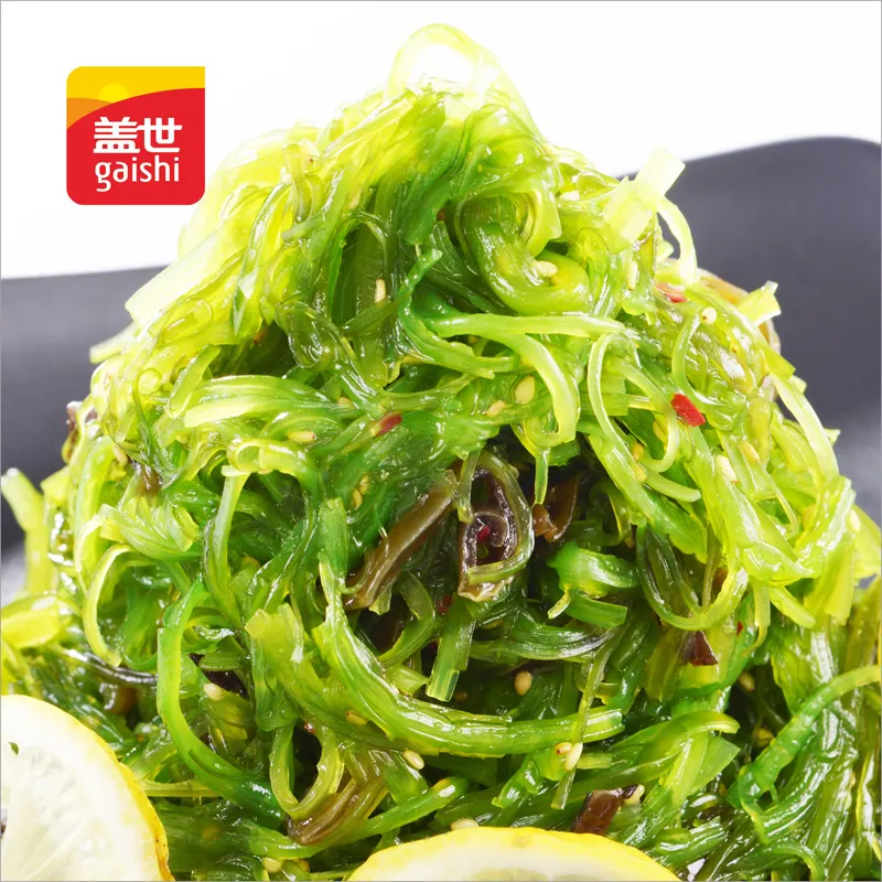 Gaishi sapatilha de salada kosher, 500g algas marinhas saborizadas salada de algas marinhas sazadas espingarda da fábrica da china