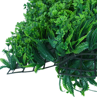 Feuilles vertes artificielles, plante de brousse, panneaux de feuillage muraux verts tropicaux luxuriants