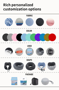 Xách tay có thể gập lại cổ gối. Du lịch Bộ nhớ bọt đầy cổ để hỗ trợ du lịch cổ gối - Product Image 5