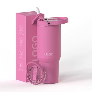 Nuevo Termo de Acero Inoxidable de 32oz con Tapa Desmontable y Asa Plegable, Aislamiento al Vacío, Libre de BPA, Antiderrames, Mantiene la Temperatura de 6 a 12 Horas, Llegada 2026 - Product Image 4