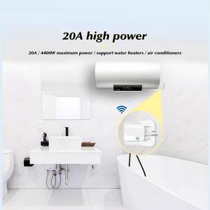 Prise intelligente <span class=keywords><strong>WiFi</strong></span> 16A 20A Tuya sans fil, compatible avec Alexa et Google Assistant, commande vocale, maison intelligente, prise EU, application Smart Life - Product Image 5