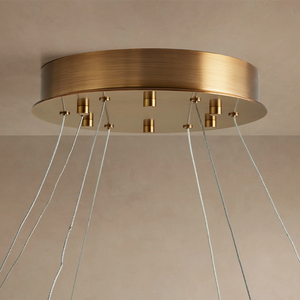 Lampadario in Alabastro Halima Halo, Lampada a Sospensione <span class=keywords><strong>per</strong></span> Villa, <span class=keywords><strong>Soggiorno</strong></span>, Sala da Pranzo, Lampadario Rotondo, Arredamento Casa - Product Image 3