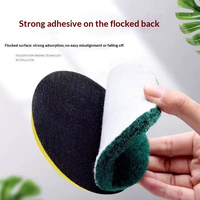 Almohadilla Redonda de Óxido de Aluminio para Fregar, Esponja de Doble Cara Absorbente de Agua, Almohadilla Verde para Pulir