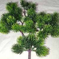 Aiguilles et branches de pin artificielles effet naturel, 45 têtes, décoration florale végétale verte, en promotion