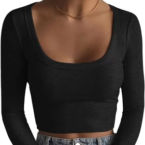 elastic bottom tops for ladies