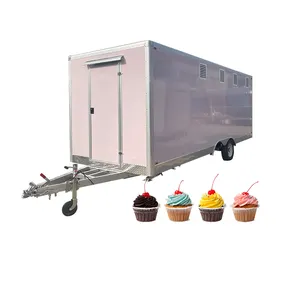 Free 3D Design Fully Equipped Mobile Concession Food Trailer for Taco Gyros Pizza Churros and Ice Cream