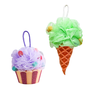 Esponja de Baño Masthome con Forma de Helado Arcoíris, Esponja Exfoliante Corporal para Niños - Product Image 3