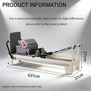 Reformer <span class=keywords><strong>de</strong></span> Pilates <span class=keywords><strong>de</strong></span> Madera Maciza con Trayectoria Completa en Color Blanco - Máquina Multifuncional <span class=keywords><strong>para</strong></span> Moldear Todo el Cuerpo - Product Image 6