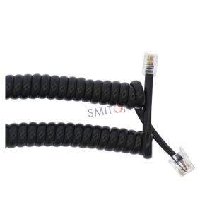 Câble de casque enroulé noir <span class=keywords><strong>rj11</strong></span> - Product Image 3