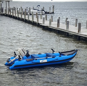 Goboat GTK370 Kayak gonflable en PVC de 3,6 m (12 pieds) pour la pêche, le sport et la navigation, vente directe usine, moteur 5 CV, bateau pliable pour 2 personnes, Rowin - Product Image 2