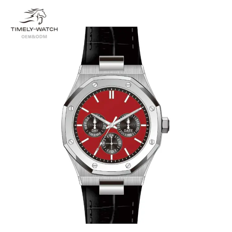 Red dial watches