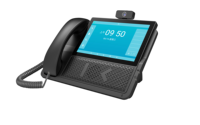 Teléfono VoIP Empresarial de Escritorio con Pantalla de 8 Pulgadas, Android, IP, Video 1080P, 4G, SIP, WiFi de Doble Banda, GSM, PoE, con Códecs G.711/G.729