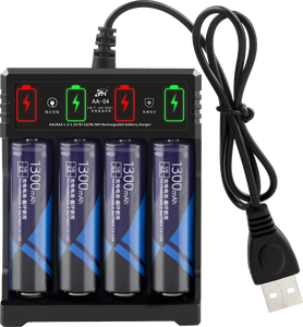 4 חריצים ניידים USB מטען USB # 5aa # 7aaa NI-CD ni-mh recharger ni-mh סוללה נטענת גבוהה קטגוריה מוצר - Product Image 1