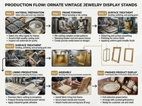Présentoir de Luxe GZowin pour Bijoux avec Socle – Support Durable et Personnalisable pour Colliers et Pendentifs, Idéal pour la Prise de Vue Promotionnelle