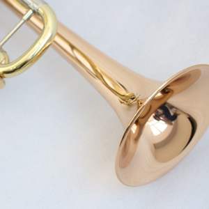 Trompeta Profesional <span class=keywords><strong>de</strong></span> Latón Dorado, Pistón <span class=keywords><strong>de</strong></span> una Pieza, Instrumento Musical <span class=keywords><strong>de</strong></span> Latón - Product Image 5