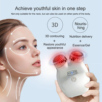 Masseur facial électrique avec dispositif de lifting facial, adapté aux rouleaux de modelage du visage et du cou