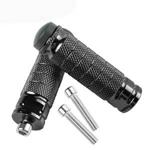 Repose-pieds robustes pour moto, pédales en métal, fixation par vis M8, options de couleur, composants de moto de rechange - Product Image 2