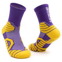 Chaussettes de basket-ball de luxe unisexes, antidérapantes, antiadhésives, personnalisées, avec logo, pour hommes