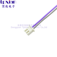 Kabel Rakitan Elektronik Bersertifikasi UL RoHS, Kabel Terminal 2 Pin Pitch 2.5mm, Kabel Harness Single-ended XHP-2 yang Dapat Disesuaikan, OEM