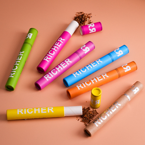 Biodegradable Eco-Friendly Cylindrical Kraft Paper Tubes for Pre-<b>Roll</b> Packaging 100% Recyclable with Custom Branding - Product Image 3