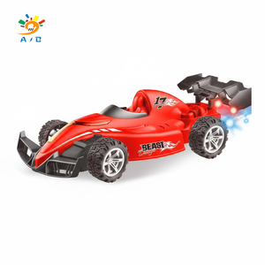 AJB Voiture de course <span class=keywords><strong>RC</strong></span> F1 27 MHz 5 canaux de qualité hobby avec éclairage par pulvérisation, télécommande électrique pour enfants - Certifiée EN71, prête à l'emploi - Product Image 1