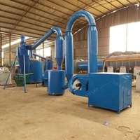 Sécheur de sciure de bois à flux d'air 1tph, capacité 600-800kg/h