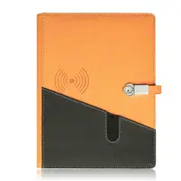 Newyes नई व्यापार लक्जरी चमड़े यूएसबी फ्लैश डिस्क के साथ स्मार्ट व्यामार्जनीय नोटबुक डायरी Powerbank