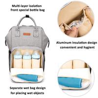 Sac à dos à couches sac à dos de voyage polyvalent avec port de charge USB poche isolée pour bébé enceinte sac à couches