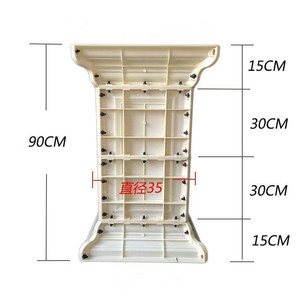 Molde de pedestal de hormigón plástico/ABS duradero 35*92 cm dibujos de larga duración Pilar romano y columna lateral - Product Image 3