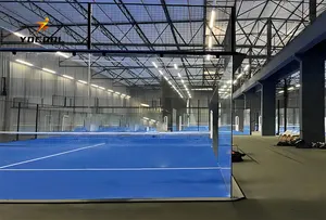 Campo da Tennis con Padel panoramico professionale prezzo all'ingrosso realizzato In cina Padel Court