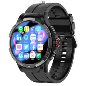 Jam tangan pintar V10 pria, arloji cerdas Android 9 GPS teleskopik layar 128 1.43, 120 4G 2023G generasi baru