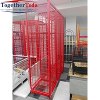 Casier mobile de cintre de lutte contre l'incendie résistant en métal de meubles de style industriel simple pour l'entreposage et la logistique