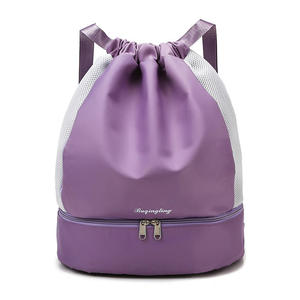 Bolsas de Gimnasio con Cordón, Impermeables, Deportivas, para Yoga, de Poliéster, para Ropa y Zapatos, Mochila para Correr y Fitness - Product Image 1