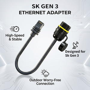 Adaptateur Ethernet, coupleur RJ45, connecteur Gigabit étanche de 19,52 pouces pour camping-car, cabane - Product Image 3