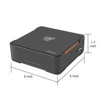 Venta caliente AK3v Win10 Mini PC Intel Celeron J3455 Quad Core 4G RAM 64G ROM 5 GHz WiFi AK1 MINI PC de juegos