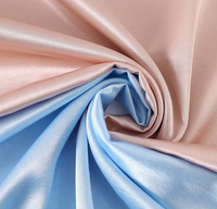 Tissu satiné double face imitation acétate 100% polyester 185GSM pour robe Cheongsam pour femmes