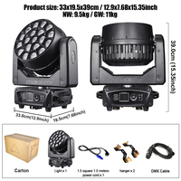 Lumière Lyre 19x15W Effet Abeille, Wash, Beam, Spot, Zoom 19x15W, Aura 19x15W, pour Concert, Mariage, Éclairage de Scène LED