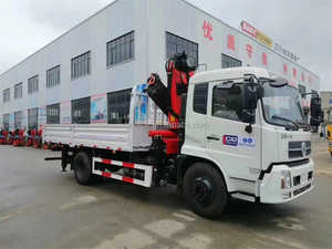 Dongfeng 4X2 12 <strong>Hydraulic</strong> Leg Straight Knuckle Arm <strong>Mobile</strong> 10tons Light Articulated Boom Loader Lorry <strong>Lifter</strong> Truck Mounted Crane - Product Image 2
