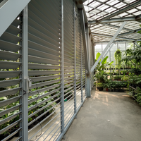 Volets à lamelles horizontales en aluminium modernes, ouverture automatique, extérieur, écologiques, design durable, ISO9001 TUV