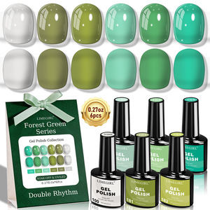 Kit de vernis à ongles en résine 6 couleurs Série <span class=keywords><strong>Vert</strong></span> Nail Art – <span class=keywords><strong>Vert</strong></span> Forêt Avocat, <span class=keywords><strong>Vert</strong></span> <span class=keywords><strong>Olive</strong></span> Vintage – UV/LED Soak-Off – Vente transfrontalière - Product Image 2