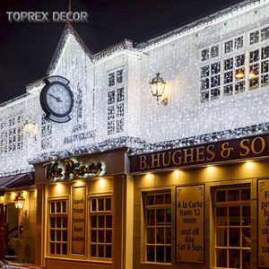 핫 세일 야외 IP65 조명 장식 홈 디 왈리 디 왈리 문자열 Led 페리 고드름 커튼 파티 조명 - Product Image 5