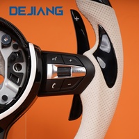 Volant de voiture en fibre de carbone avec garniture noire piano et LED pour BMW M2 M3 M4 M5 M6 X3M X4M X5M F20 F22 F25 F31 F30 F12 F16 F34