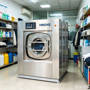 Laveuse-essoreuse industrielle 100 kg avec nettoyage à l'eau chaude pour le <span class=keywords><strong>linge</strong></span> d'hôpital - Product Image 5