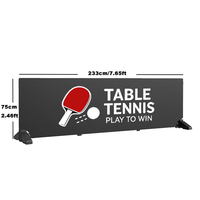 Barrières de tennis de table réglables en ABS personnalisées, légères et écologiques, pour la protection des terrains professionnels de compétition et d'entraînement de ping-pong