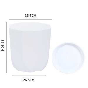 Jardinières décoratives en plastique Pots de <span class=keywords><strong>fleurs</strong></span> Pots de <span class=keywords><strong>fleurs</strong></span> grand vitrage extérieur <span class=keywords><strong>pas</strong></span> <span class=keywords><strong>cher</strong></span> <span class=keywords><strong>grande</strong></span> <span class=keywords><strong>taille</strong></span> utilisé avec fleur/plante verte forme ronde - Product Image 5