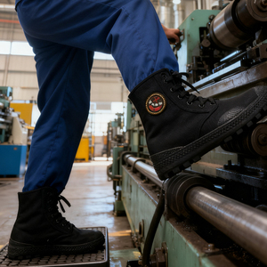 <span class=keywords><strong>Chaussures</strong></span> de sécurité classiques et élégantes pour hommes, toutes saisons, robustes, respirantes, antidérapantes, pour chantier, construction, randonnée, à lacets, montantes - Product Image 4